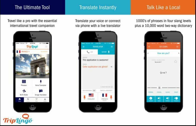 English translator app with TripLingo Translator