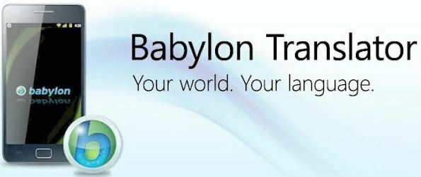 babylon Translator is great for English translator apps