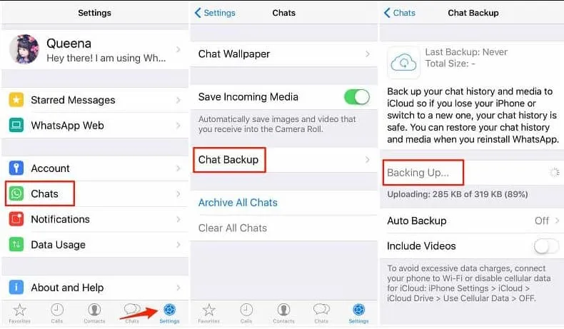 How to restore whatsapp chat on Google Drive iPhone iOS