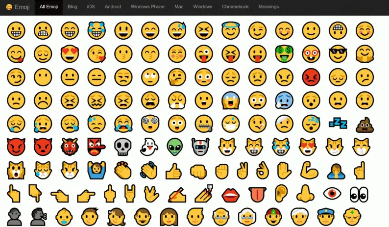 how to use and display windows 10 emoji