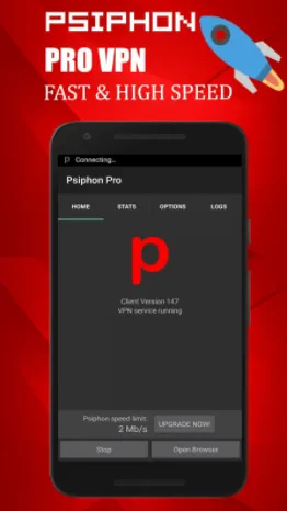 download mod version pro psiphon also has unlimited speed
