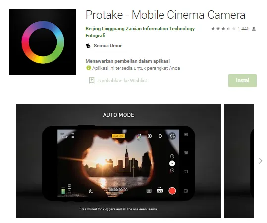 Protake: Mobile Cinema Camera